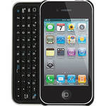 Hip Street Bluetooth Slider Keyboard Case for iPhone 4 (Jet Black)