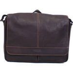 Kenneth Cole Reaction 3" Single Gusset "Risky Business" Messenger Bag (Dark Brown)