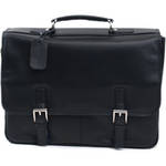 Kenneth Cole 5" "A Brief History" Flapover Portfolio Case (Black)