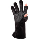 Freehands Women's Microfur Gloves (Medium, Black)