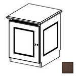 Middle Atlantic C5 Credenza Rack (1 Bay, Solid Doors, Dark Cherry)