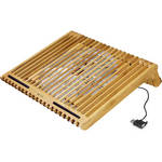 Macally Bamboo Cooling Stand With Extra Large USB Fan