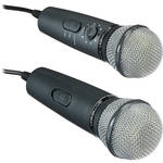 Emerson Karaoke Dual Plug 'n' Sing Handheld Karaoke Microphone