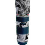 LensSkins Lens Wrap for Canon 70-200mm f/4L IS (Black and White Smoke)