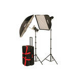Smith-Victor FL400K Two Monolight Softbox/Umbrella Kit (120VAC)