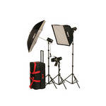 Smith-Victor FL500K 540W 3-Light Softbox Kit