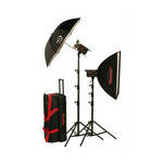 Photogenic 500W/s PowerLight Digital Travel Kit with PocketWizard (120V)