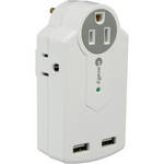 Macally POWERELITE 3-Outlet Power Strip With USB Charger