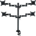 Bentley Vertical Quad Monitor Stand (13-24")