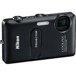 Nikon CoolPix S1200pj Digital Camera With Built-In Projector (Black)
