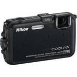 Nikon Coolpix AW100 Waterproof Digital Camera (Black)