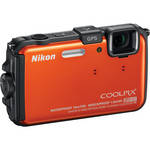 Nikon Coolpix AW100 Waterproof Digital Camera (Orange)