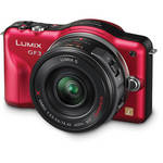 Panasonic Lumix DMC-GF3 Digital Camera Kit (Red)