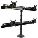 Peerless Industries Quad Display Desktop Grommet Mount for 20 to 30" Flat Panel Displays