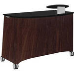 Vaddio Instrukt Teaching Station with Casters (Oiled Cherry)
