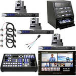 Vaddio HD-20 CAT 5 Camera-Pan/Tilt/Zoom and Auto HD Monitor System Package