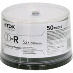 TDK Professional CD-R Silver Inkjet Printable Surface (Spindle Pack of 50)