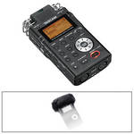 Tascam DR-100 Professional Portable Digital Audio Recorder Kit with Topper