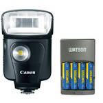 Canon Speedlite 320EX With 4-Hour Battery Charger Kit