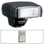 Nikon SB-400 Speedlight i-TTL Flash With 4-Hour Battery Charger Kit