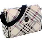 Jill-E Designs Laptop Messenger (Black/Silver Plaid)