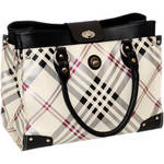 Jill-E Designs Laptop Valise (Black/Silver Plaid)