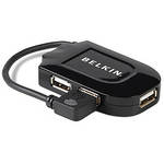 Belkin USB 1.1 4-Port Pocket Hub (Black)