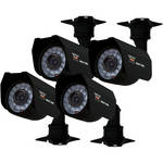 Night Owl 4 CCD Indoor/Outdoor Wired Color Cameras with Vandal-proof Brackets