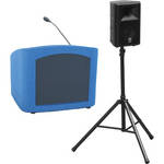 Summit Lecterns Presenter Desktop Lectern (Blue Granite)