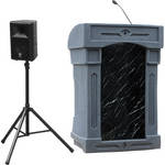 Summit Lecterns DaVinci Presenter Lectern (Gray Granite)