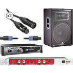 JBL JRX-115 Passive 15" Speaker Kit with Crown Power Amplifier
