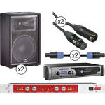 JBL JRX-112M Passive 12" Speaker Kit with Crown Power Amplifier