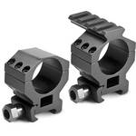 BARSKA 30mm Standard Tactical Style Riflescope Rings With 1" insert, built in Picatinny rail, and Picatinny base (Matte)