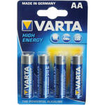 Varta High-Energy 1.5 V AA E91 Alkaline Battery - 4 Pk