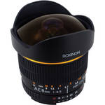 Rokinon 8mm Ultra Wide Angle f/3.5 Fisheye Lens for Nikon w/Focus Confirm Chip