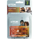TDK DVD-R Mini 3" (8cm) Recordable Disc 2.8GB 2x (3-Pack, Jewel Case)
