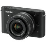 Nikon 1 J1 Mirrorless Digital Camera with 10-30mm VR Zoom Lens (Black)