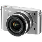 Nikon 1 J1 Mirrorless Digital Camera with 10-30mm VR Zoom Lens (Silver)
