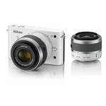 Nikon 1 J1 Mirrorless Digital Camera with 10-30mm / 30-110mm Lens (White)