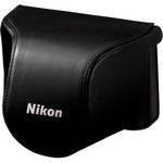 Nikon Leather Body Case Set for Nikon 1 J1 Camera with 10-30mm Lens (Black)