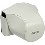 Nikon Leather Body Case Set for Nikon 1 V1 Digital Camera with VR 10-30mm Lens (White)