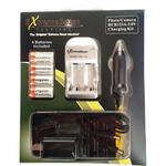 ExtremeBeam CR123A 3.0V Charger Kit with 4 Rechargeable Li-ion Batteries