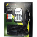 ExtremeBeam CR123A 3.0V Charger Kit with 2 Rechargeable Li-ion Batteries