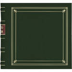 Pioneer Photo Albums Leather Photo Album for 200 4 x 6" Photos, Bi-Directional with Memo Area (Hunter Green)