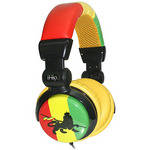 iHip Rasta DJ-Style Stereo Headphones