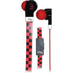 iHip IP-PC-CHK High Performance Ear Buds (Black and Red Checkered)