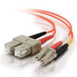 CablesToGo 15 m LC/SC Duplex 62.5/125 Multimode Fiber Patch Cable (Orange)