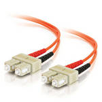CablesToGo 5m SC/SC Duplex 50/125 Multimode Fiber Patch Cable (Orange)