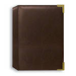 Pioneer Photo Albums 208-Pocket 4x6 Oxford Brass Corner Photo Album (Brown)