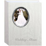 Pioneer Photo Albums Wedding Album (Silver Oval Frame With Text)